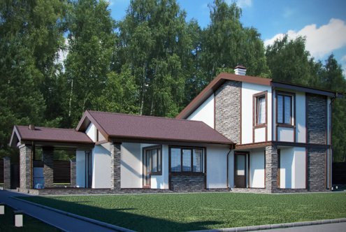 Искусственный камень плоский White Hills Лаутер 520-80 серый рис 2