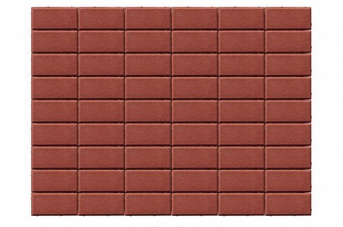 Брусчатка Braer Standart Прямоугольник красный частичный прокрас 200х100х60 мм рис 4