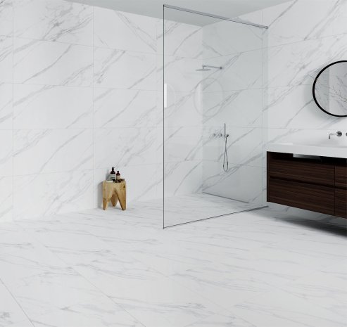 Керамогранит Staro Silk Statuario Calipso матовая 1200х600х9 мм рядовая плитка рис 2