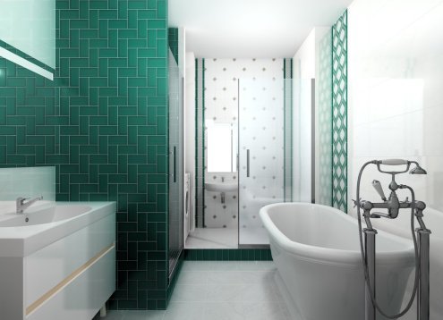 Керамическая плитка Kerama Marazzi Клемансо зеленый глянцевая 150х30х16мм бордюр Багет BLD035 рис 2