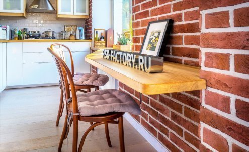 Искусственный камень плоский Eco Stone Лофт 04 красный рис 2