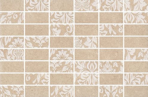 Керамическая плитка Kerama Marazzi Золотой пляж бежевый темный матовая 300х200х6,9мм декор мозаичный MM8263 рис 1