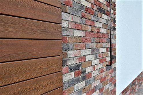 Искусственный камень плоский Eco Stone Кембридж 06-16 красный рис 5
