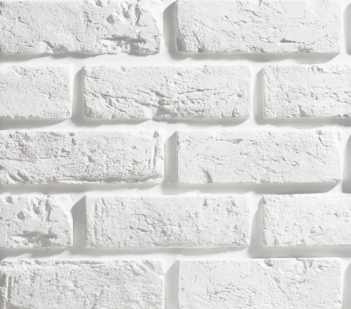Гипсовая плитка плоская Leonardo Stone Лион 100 белый рис 1