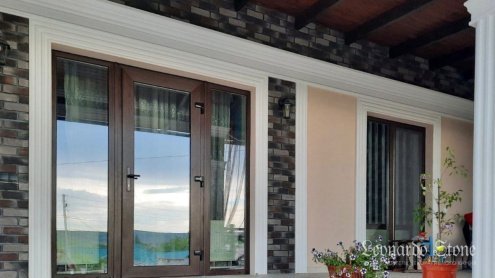 Искусственный камень плоский Leonardo Stone Орли 465 коричневый рис 5