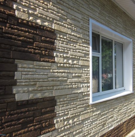 Искусственный камень плоский Eco Stone Калгари 07-31 коричневый рис 3