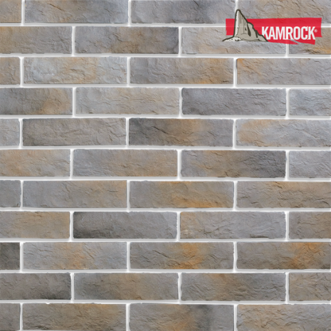 Искусственный камень плоский Kamrock Доломитовая стена 02310 серый рис 1