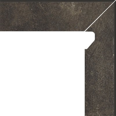 Клинкерная плитка Paradyz Scandiano brown гладкая 81х300х11мм угловой элемент бордюра - рис 1