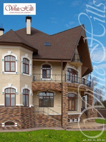 Искусственный камень плоский White Hills Толедо 400-10 бежевый рис 13