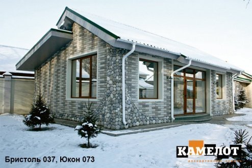 Искусственный камень угловой Камелот Юкон 2073 серый рис 4