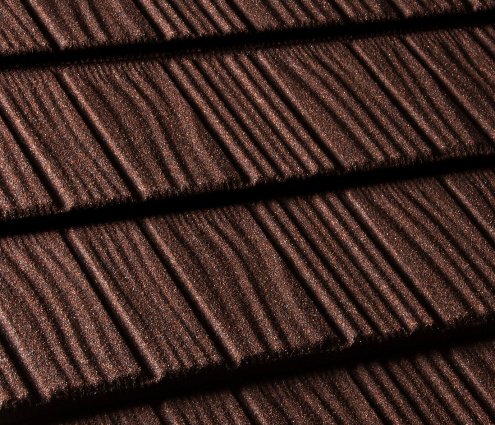 Композитная черепица гонт Gerard Shake chestnut с посыпкой 1310х410 мм рис 1