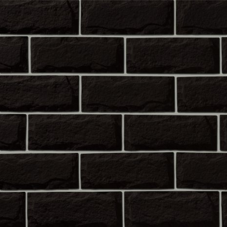Искусственный камень плоский Leonardo Stone Турин 708/1/длина 39,3см черный рис 1