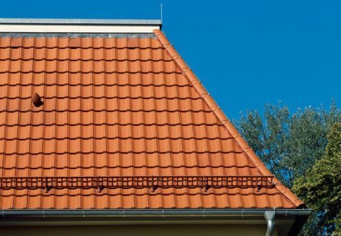 Керамическая черепица рядовая Creaton Optima naturrot  ангоб 441х262 мм рис 3
