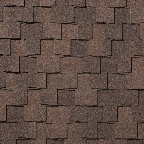 Гибкая битумная черепица гонт QUIET Tile Bohho охра 1000х307 мм рис 1