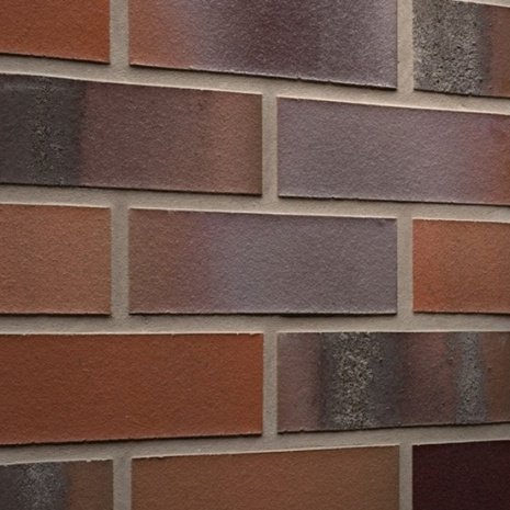 Клинкерная плитка Feldhaus Klinker Carbona R560NF14 carmesi colori 240х71х14 мм плоский элемент рис 1