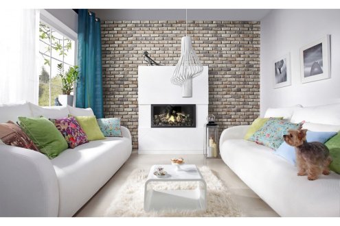 Искусственный камень плоский White Hills Рейн Брик 347-90 коричневый рис 2