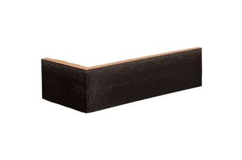 Клинкерная плитка King Klinker Free Art 17 onyx black 120х65х10 мм угловой элемент рис 2
