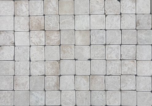 Мраморизованный известняк Arkas Crema Grey галтование 100х100х30 мм рядовая плитка рис 1