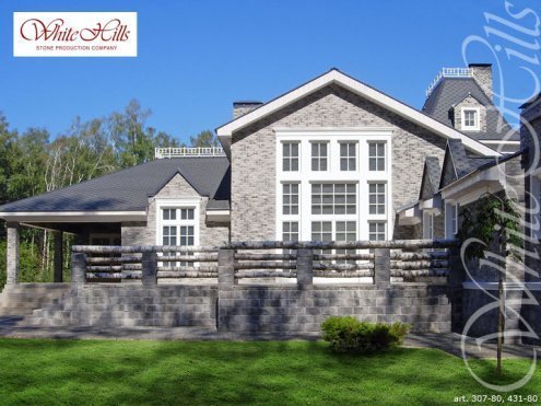 Искусственный камень угловой White Hills Шеффилд 431-85 серый рис 9