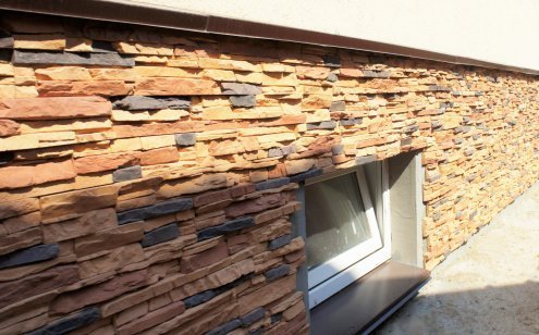 Искусственный камень плоский Leonardo Stone Шампань 880 оранжевый рис 3
