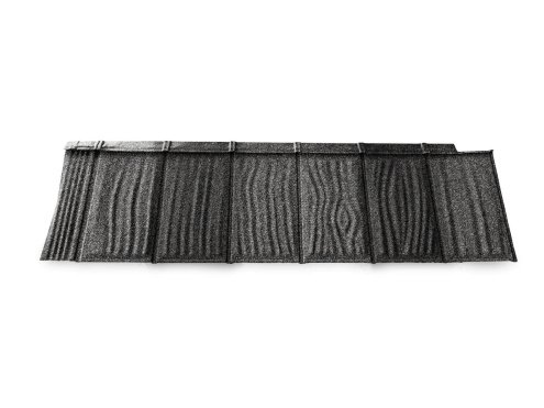Композитная черепица гонт Metrotile iShake сланцево-серый с посыпкой 1340х430 мм рис 2