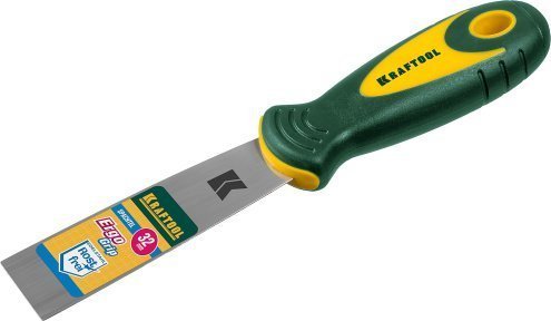 Шпательная лопатка KRAFTOOL с 2-компонентной ручкой, нержавеющее полотно, 32мм арт.10035-030 рис 2