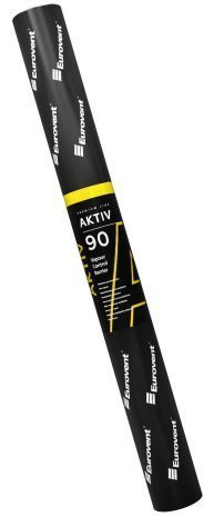 Пароизоляционная мембрана Eurovent Aktiv 90 г/м2 50х1,5 м желтый/прозрачный рис 2