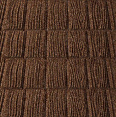 Композитная черепица гонт Metrotile iShake бургундия с посыпкой 1340х430 мм рис 1