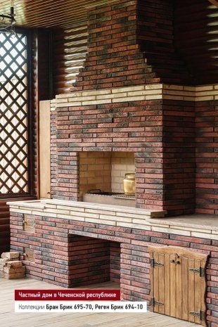 Искусственный камень плоский White Hills Бран Брик 695-70 коричневый рис 3