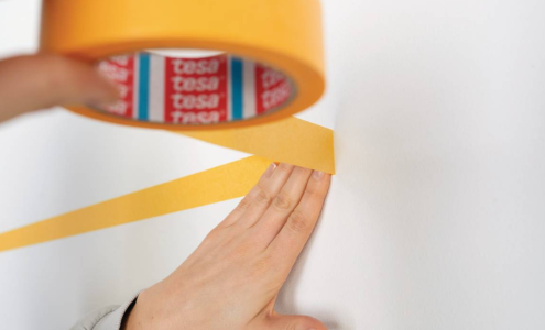 Малярная лента оранжевая Tesa Perfect+ четкий край 50м х 50мм, арт.56538-00000-00 рис 4