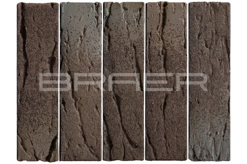 Кирпич керамический облицовочный Braer М150 limited этна 1 NF 250х120х65 кора дуба рис 1