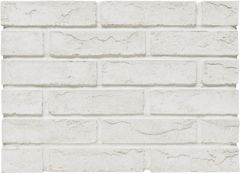 Минеральная плитка плоская BrickWell Simple 240x60x20 мм ультрабелый рис 1