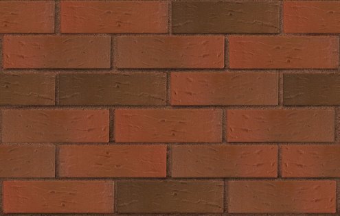 Кирпич керамический ЛСР М150 красный флэш 1 NF 250х120х65 рустик рис 2