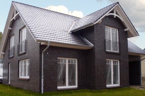 Искусственный камень плоский Atlas Stone Венский кирпич 506 черный рис 3