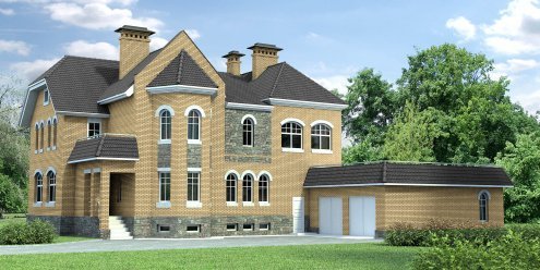 Искусственный камень плоский White Hills Терамо Брик 2 362-10 бежевый рис 3