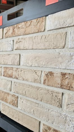 Искусственный камень плоский Lifebrick Клио 110 бежевый рис 2