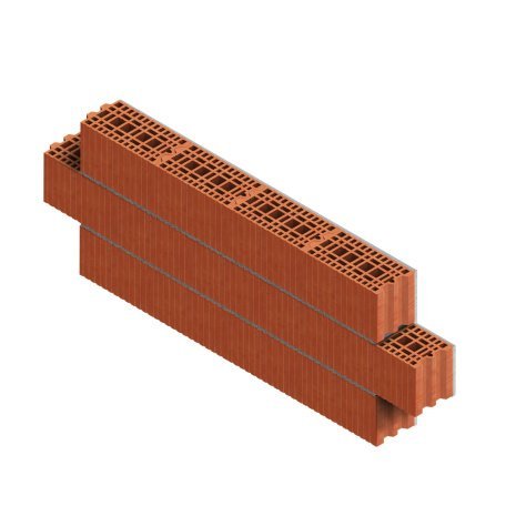 Керамический блок поризованный Porotherm 20 8,98 NF 200х400х219 М100 рис 11
