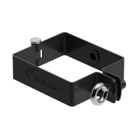 Водосточная система GALECO PVC2 хомут для трубы, ПВХ, цвет: черный рис 1
