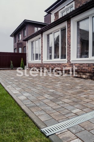 Тротуарная плитка Steingot Премиум Гранито штайн бронз частичный прокрас 205-215/165-175/125-135/85-95х160х60 мм рис 3