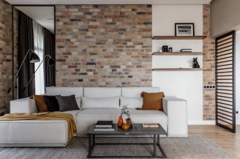 Искусственный камень плоский White Hills Тироль Брик 393-90 красный рис 5