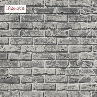 Искусственный камень плоский White Hills Лондон Брик 303-30 серый рис 1