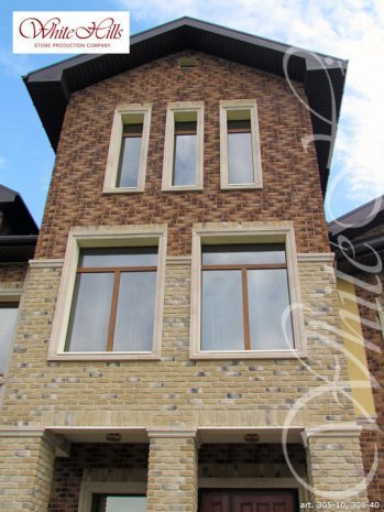 Искусственный камень плоский White Hills Бремен Брик 308-40 коричневый рис 7