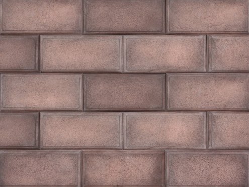 Искусственный камень плоский Atlas Stone Пальмира 506 красный рис 1