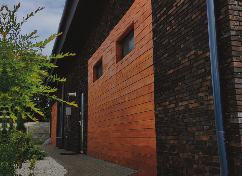 Минеральная плитка плоская BrickWell Loft 310x40x20 мм бордовый рис 2