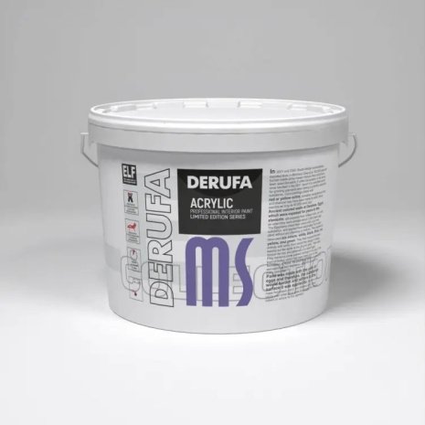 Краска для внутренних работ Derufa Структурная MS 15 кг рис 1
