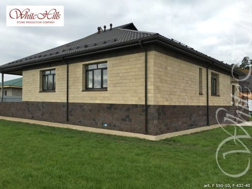 Искусственный камень для НФС White Hills "Шеффилд" арт.F432-40, размер: 20х10см, плоский элемент рис 4