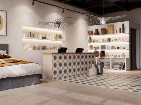 Керамогранит Kerama Marazzi Гран Пале бежевый матовая 251х251х9,5мм декор ID101 рис 3