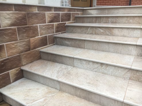 Керамогранит Atlas Concorde Landstone Gold LASTRA матовая структурная ректификат 600х600х20 мм рядовая плитка 610010001167 рис 7