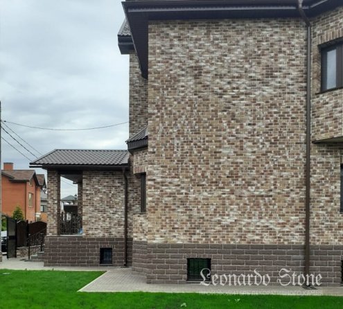 Искусственный камень угловой Leonardo Stone Турин 709/длина 12,5х26см коричневый рис 5