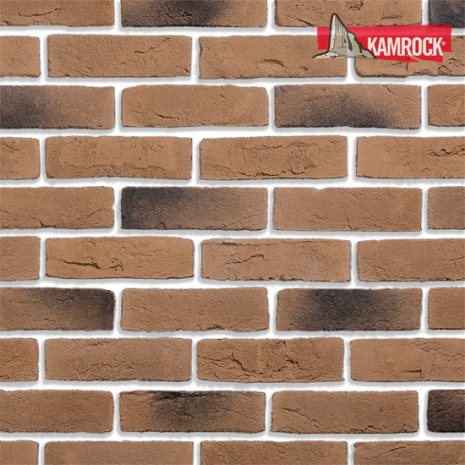 Искусственный камень тычковый Kamrock Старый кирпич 36170 коричневый рис 1